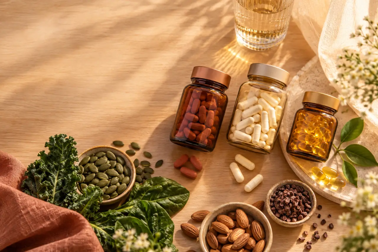 Compléments alimentaires femme : le trio fer, magnésium et vitamine D à vérifier avant d'acheter